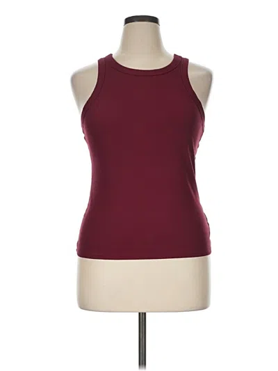 Pre-owned No Boundaries Tank Top Burgundy Halter Neckline Tops