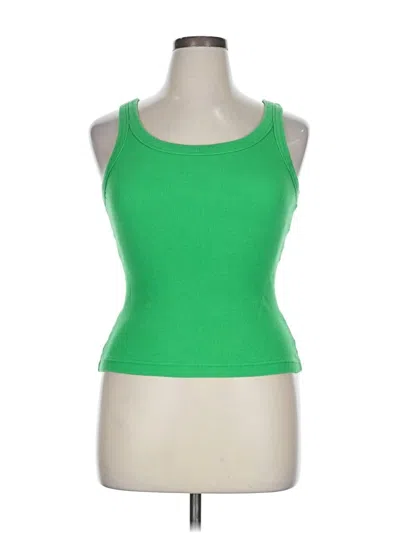 Pre-owned No Boundaries Tank Top Green Halter Neckline Tops