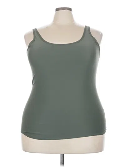 Pre-owned No Boundaries Tank Top Green Halter Neckline Tops