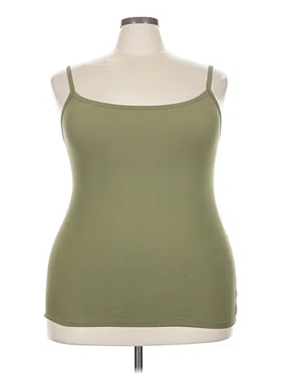 Pre-owned No Boundaries Tank Top Green Strapless Neckline Tops