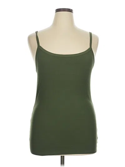 Pre-owned No Boundaries Tank Top Green Strapless Neckline Tops