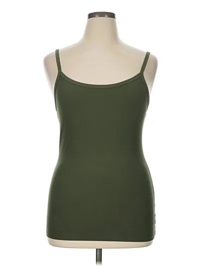 Pre-owned No Boundaries Tank Top Green Strapless Neckline Tops