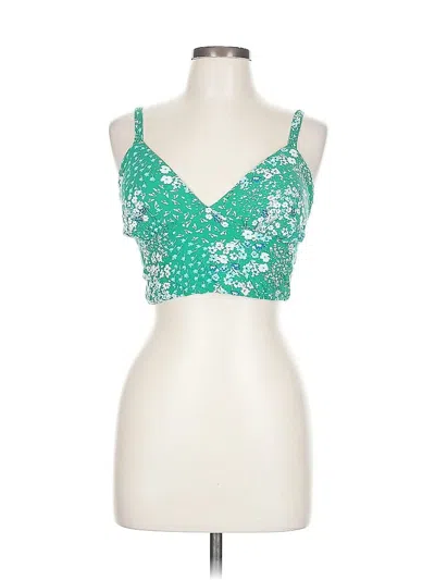 Pre-owned No Boundaries Tank Top Green Sweetheart Neckline Tops