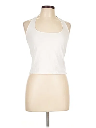Pre-owned No Boundaries Tank Top Ivory Halter Neckline Tops