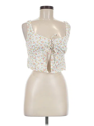 Pre-owned No Boundaries Tank Top Ivory Strapless Neckline Tops