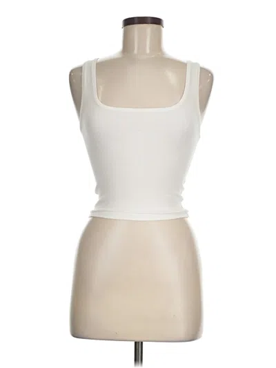 Pre-owned No Boundaries Tank Top Ivory Strapless Neckline Tops In White