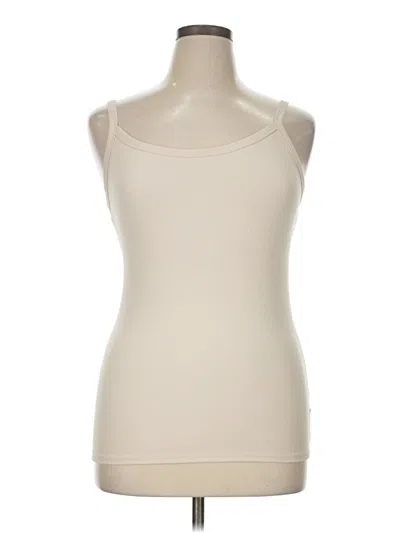 Pre-owned No Boundaries Tank Top Ivory Strapless Neckline Tops In White