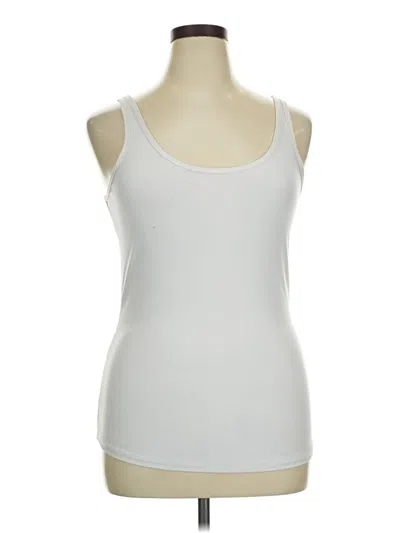 Pre-owned No Boundaries Tank Top Ivory Strapless Neckline Tops In White