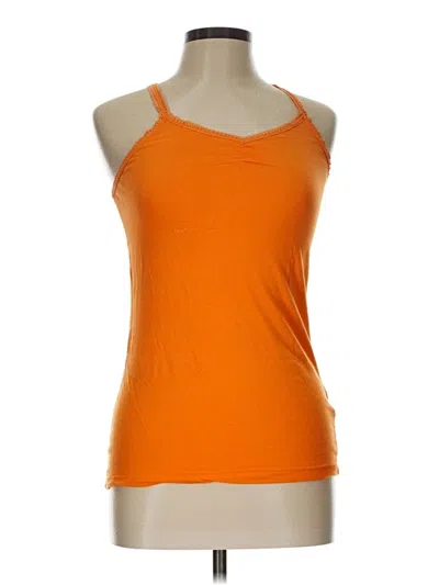 Pre-owned No Boundaries Tank Top Orange Halter Neckline Tops