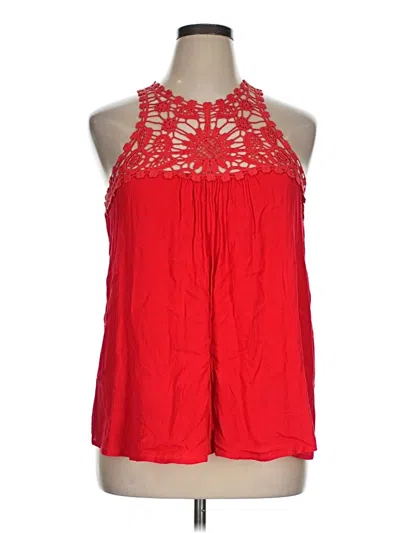 Pre-owned No Boundaries Tank Top Red Halter Neckline Tops