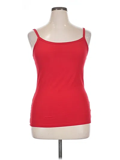 Pre-owned No Boundaries Tank Top Red Strapless Neckline Tops