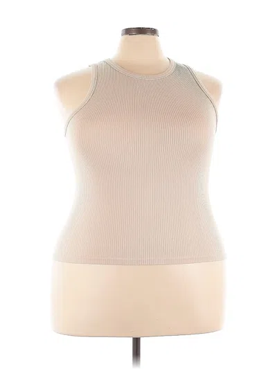 Pre-owned No Boundaries Tank Top Tan Halter Neckline Tops