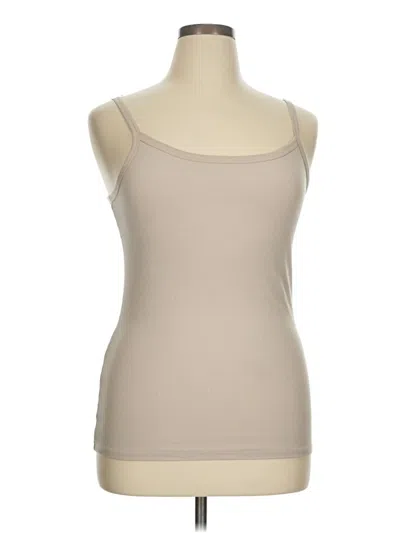 Pre-owned No Boundaries Tank Top Tan Strapless Neckline Tops In Brown