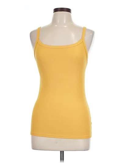 Pre-owned No Boundaries Tank Top Yellow Halter Neckline Tops