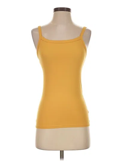 Pre-owned No Boundaries Tank Top Yellow Strapless Neckline Tops