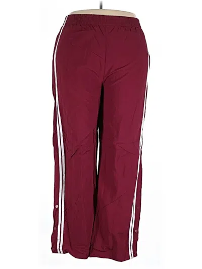 Pre-owned No Boundaries Track Pants In Burgundy