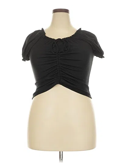 Pre-owned No Boundaries Tube Top Black Strapless Neckline Tops