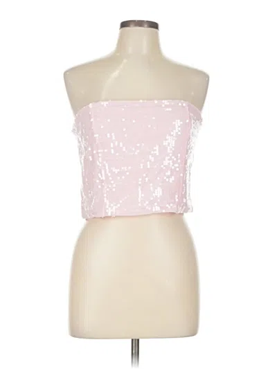 Pre-owned No Boundaries Tube Top Pink Strapless Neckline Tops
