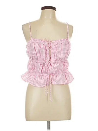 Pre-owned No Boundaries Tube Top Pink Strapless Neckline Tops