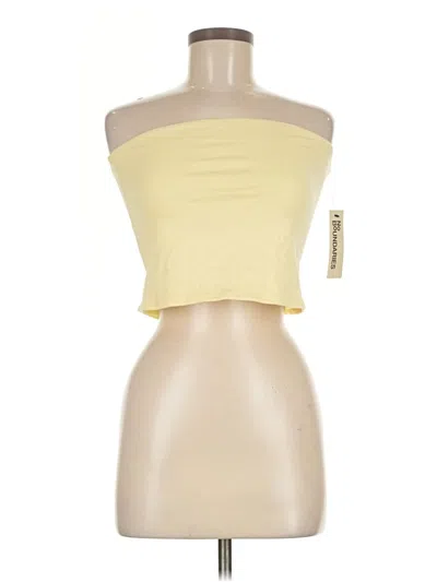 No Boundaries Tube Top Yellow Strapless Neckline Tops