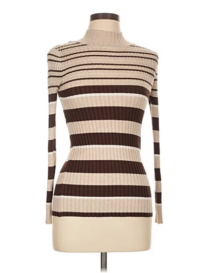 Pre-owned No Boundaries Turtleneck Sweater In Brown