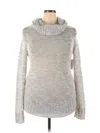 No Boundaries Turtleneck Sweater In Silver