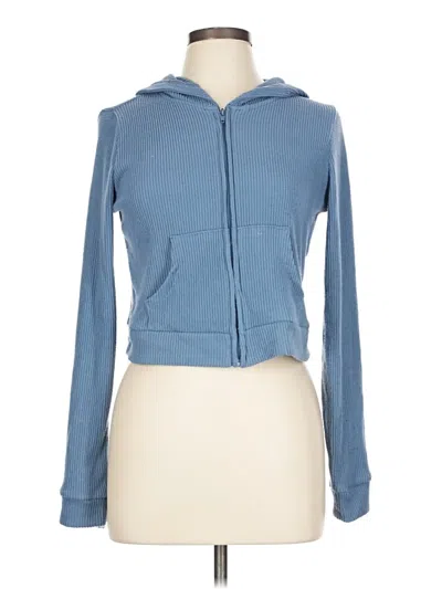 Pre-owned No Boundaries Zip Up Hoodie In Blue