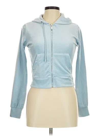 Pre-owned No Boundaries Zip Up Hoodie In Blue