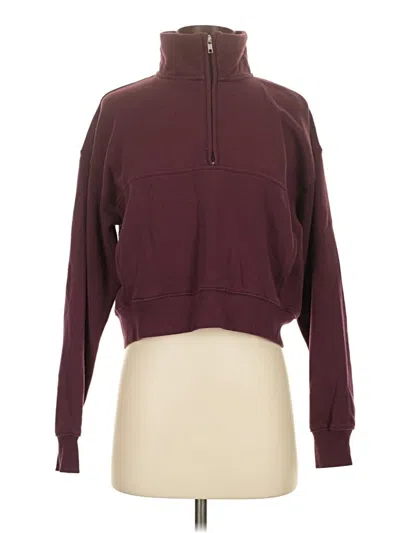 Pre-owned No Boundaries Zip Up Hoodie In Burgundy