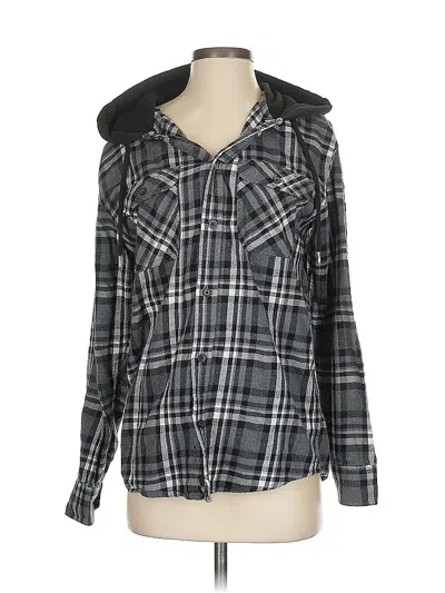 Pre-owned No Boundaries Zip Up Hoodie In Gray