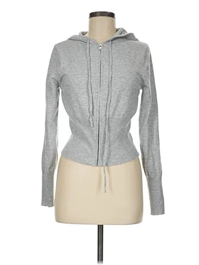 Pre-owned No Boundaries Zip Up Hoodie In Gray