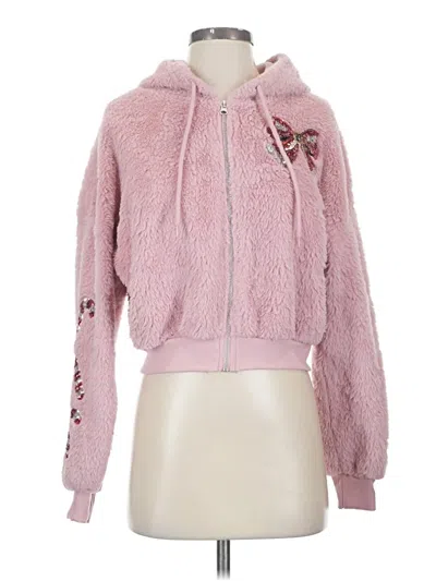 Pre-owned No Boundaries Zip Up Hoodie In Pink