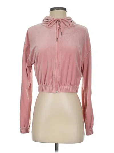 Pre-owned No Boundaries Zip Up Hoodie In Pink