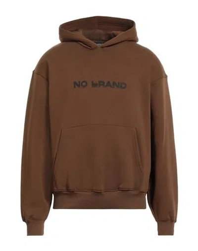 No Brand Man Sweatshirt Brown Size Xl Cotton
