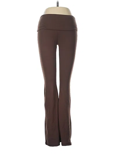 Pre-owned No Comment Active Pants In Brown
