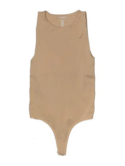 Pre-owned No Comment Bodysuit In Tan