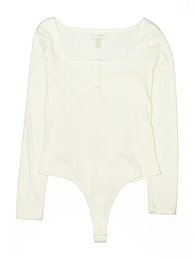 Pre-owned No Comment Bodysuit In White
