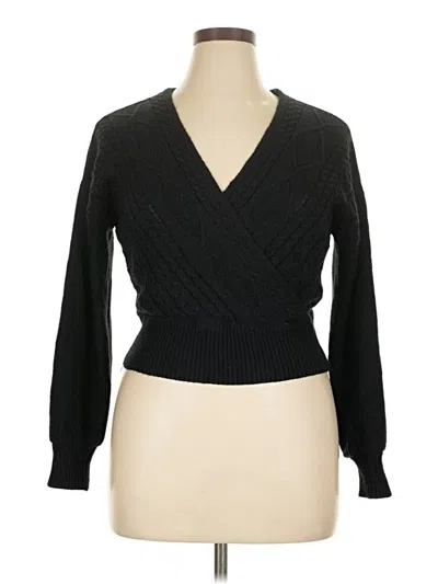 Pre-owned No Comment Cardigan Sweater In Black