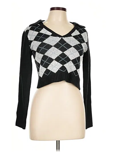 Pre-owned No Comment Cardigan Sweater In Black