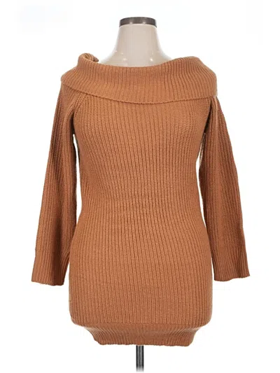 Pre-owned No Comment Casual Dress In Brown