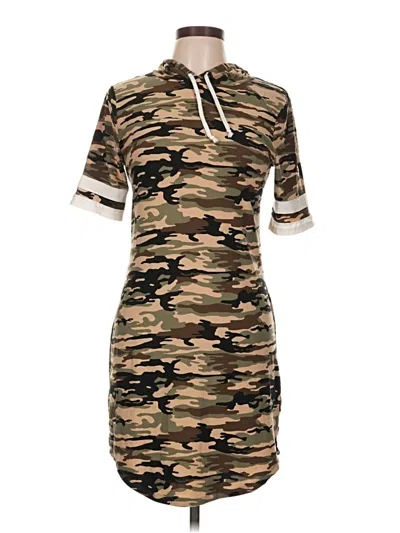 Pre-owned No Comment Casual Dress In Brown