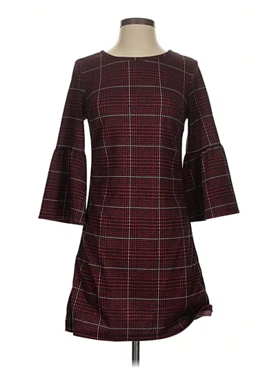 Pre-owned No Comment Casual Dress In Burgundy