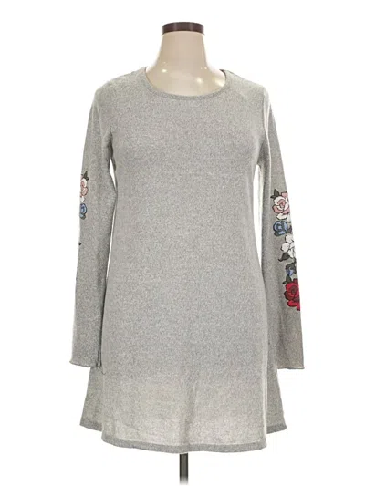 Pre-owned No Comment Casual Dress In Gray