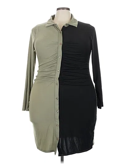 Pre-owned No Comment Casual Dress In Green