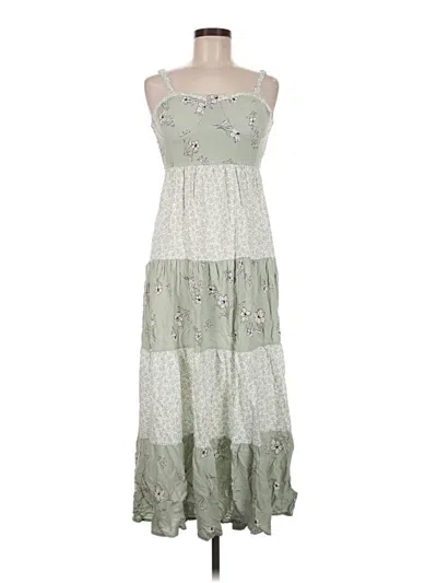 Pre-owned No Comment Casual Dress In Green