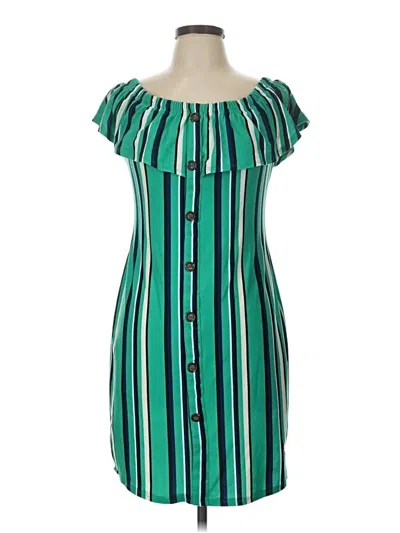 Pre-owned No Comment Casual Dress In Green