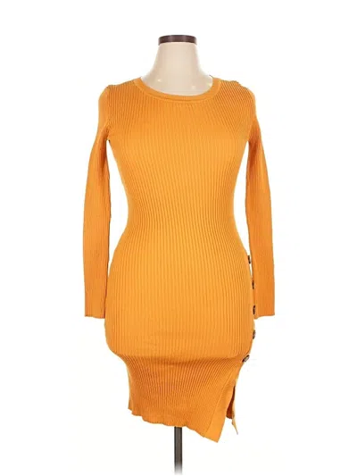 Pre-owned No Comment Casual Dress In Orange