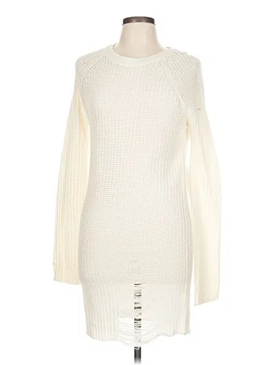 Pre-owned No Comment Casual Dress In White