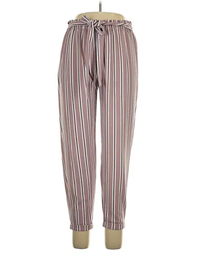 Pre-owned No Comment Casual Pants In Burgundy