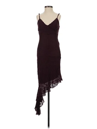 Pre-owned No Comment Cocktail Dress In Burgundy